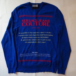 Versace Jeans Couture Sweater | Royal Blue | EUC | Large